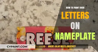Revamp Your Nameplate: Easy Steps to Paint Over Letters