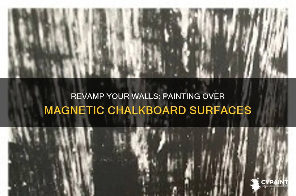 how to paint over magnetic chalkboard paint