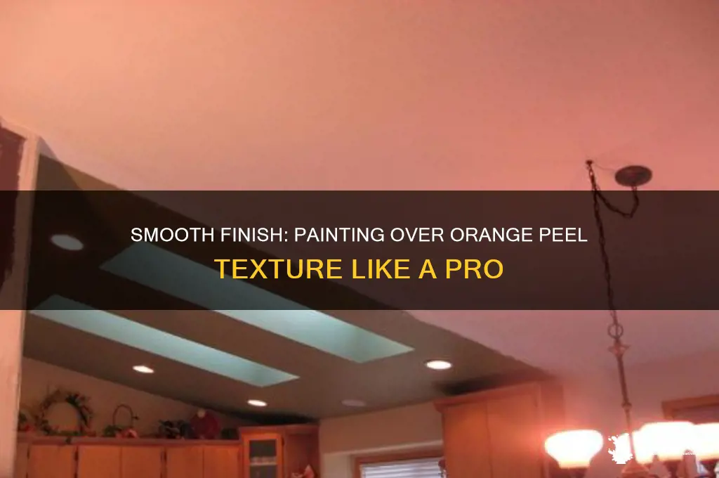 how to paint over orange peel texture