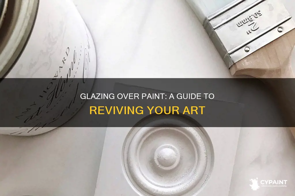 how to paint over paint with glaze in it