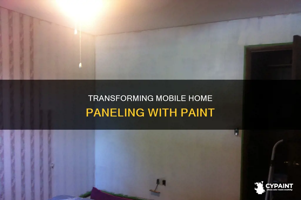 how to paint over paneling in a mobile home