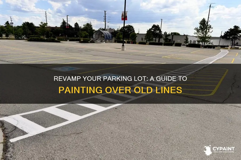 how to paint over parking lot lines