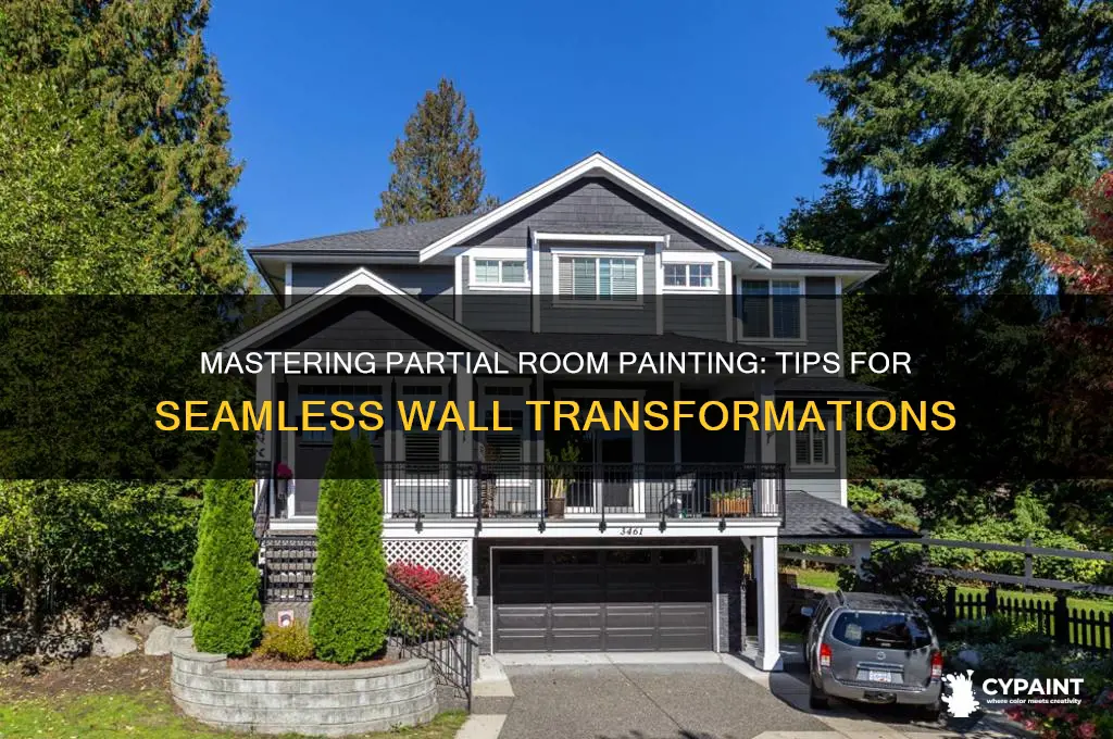 how to paint over parts of room