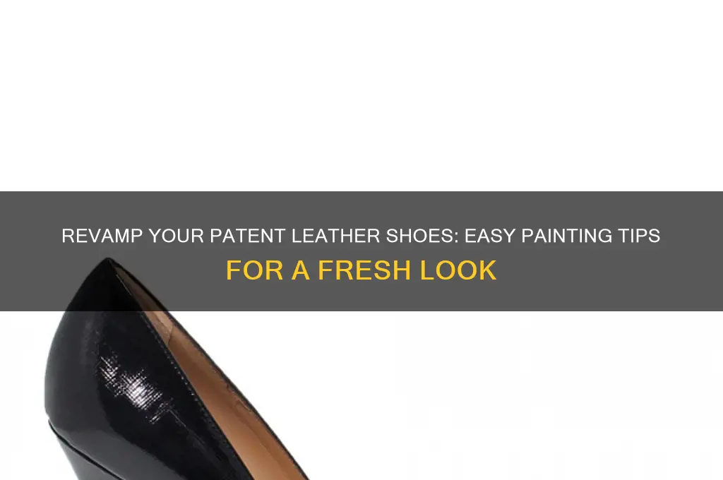 how to paint over patent leather shoes