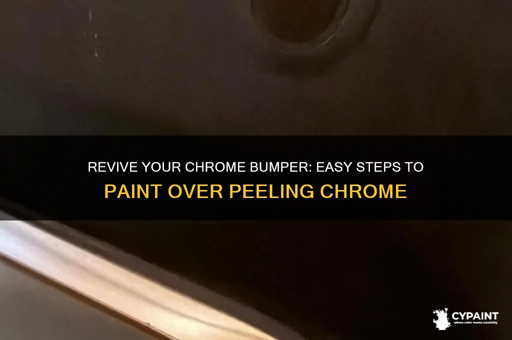 how to paint over peeling chrome bumper
