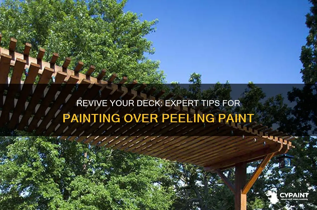 how to paint over peeling deck paint
