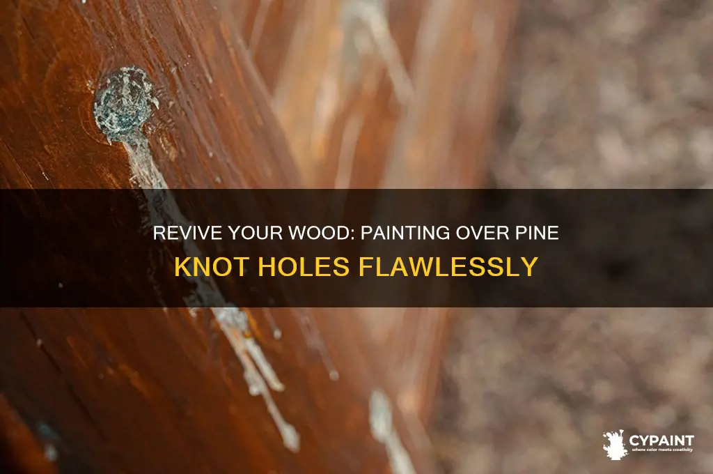 how to paint over pine brown holes