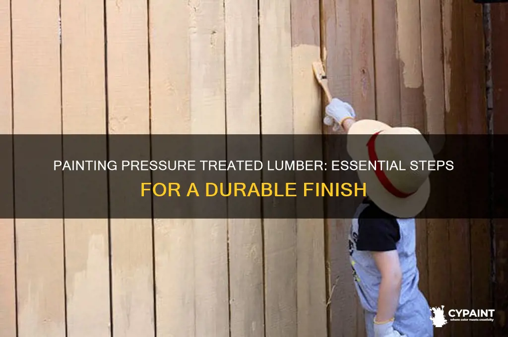 how to paint over pressure treated lumber