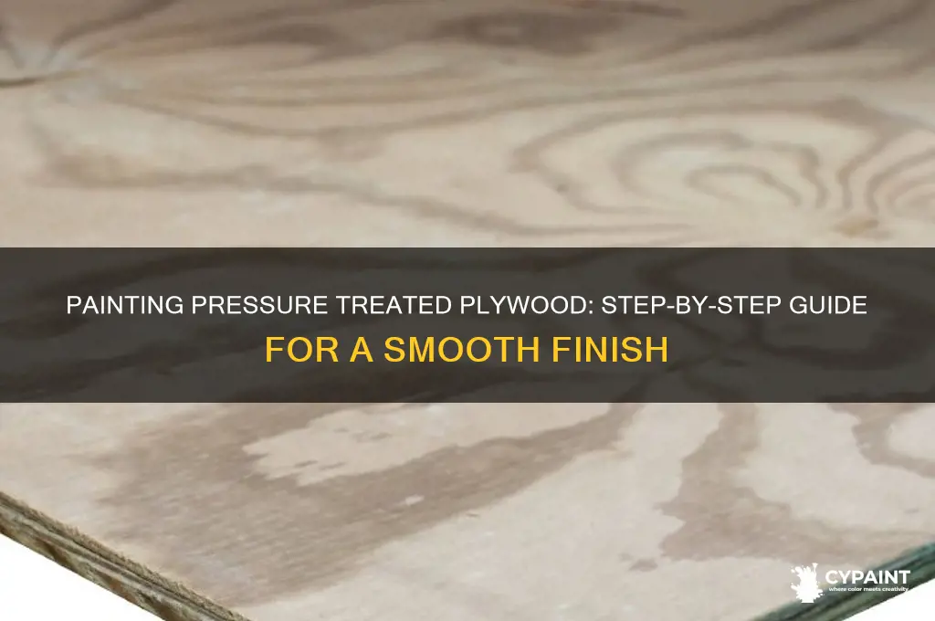 how to paint over pressure treated plywood