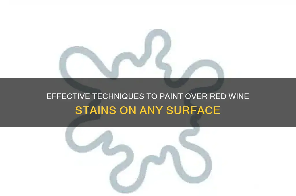 how to paint over red wine stain