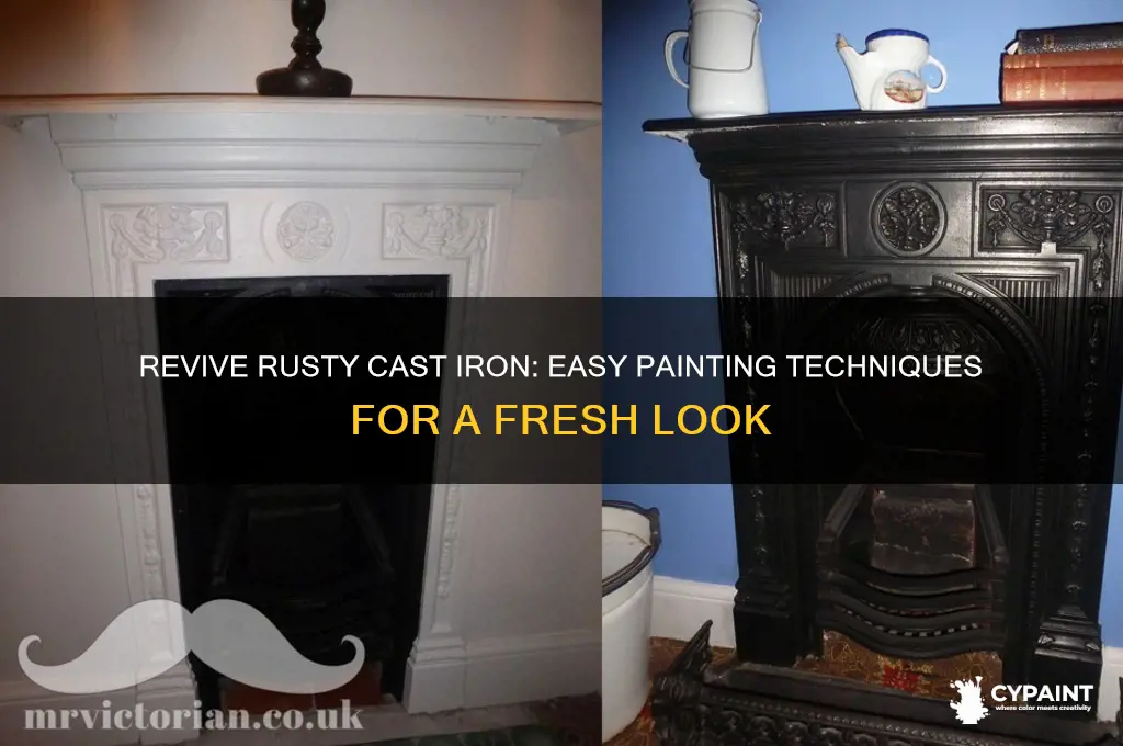 how to paint over rusty cast iron
