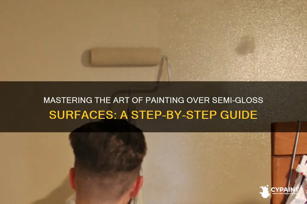 how to paint over semi gloss paint