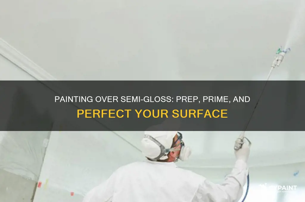 how to paint over semi gloss surface