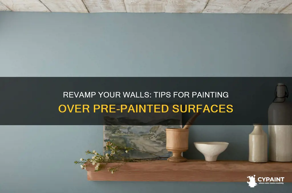 how to paint over something already painted