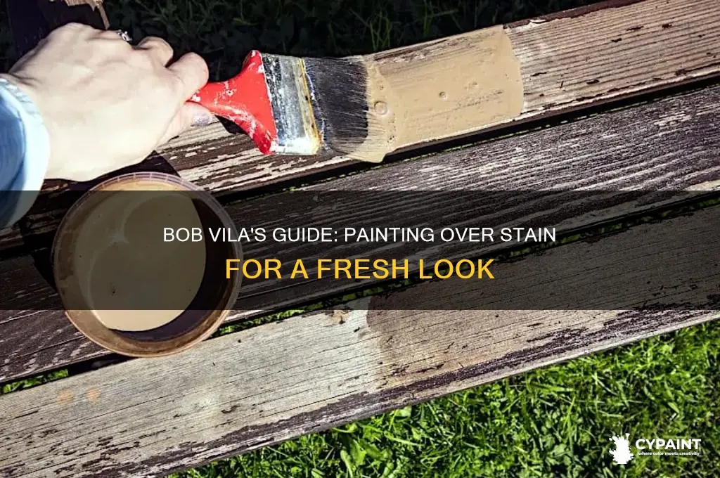 how to paint over stain bob vilabob vila