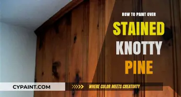 Transforming Knotty Pine: A Guide to Painting Over Stained Wood