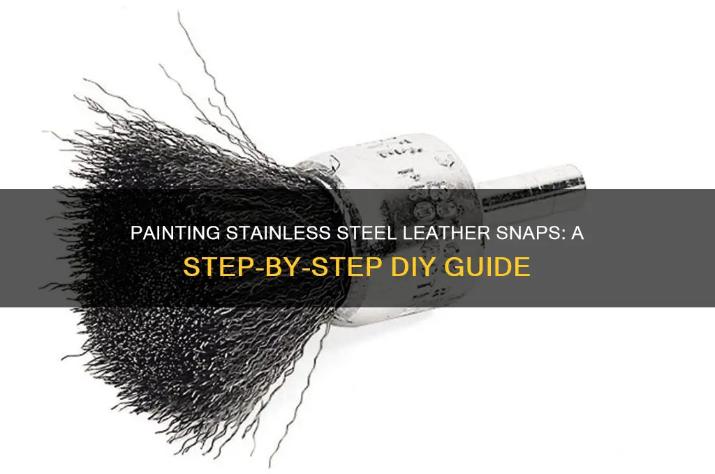 how to paint over stainless steel leather snaps