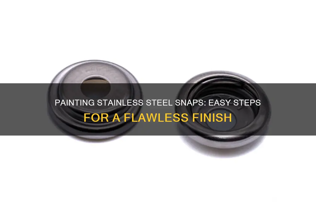how to paint over stainless steel snaps