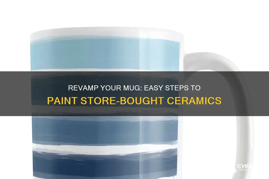 how to paint over store bought ceramic mug