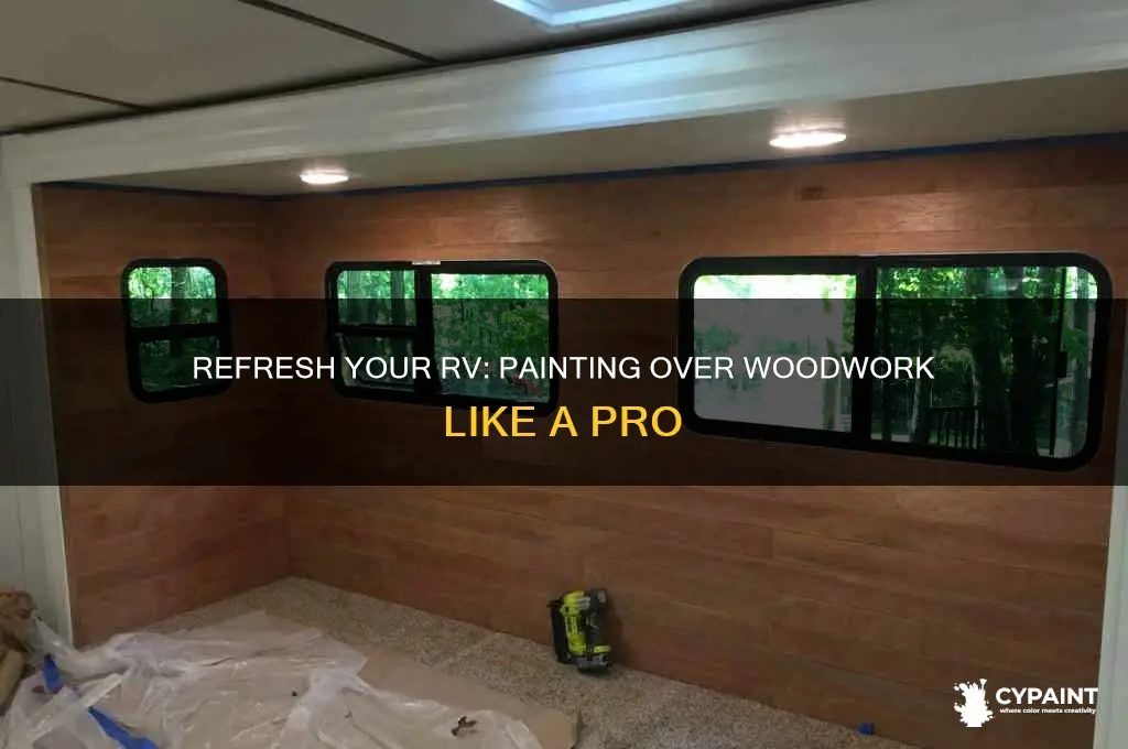 how to paint over the woodwork in my rv
