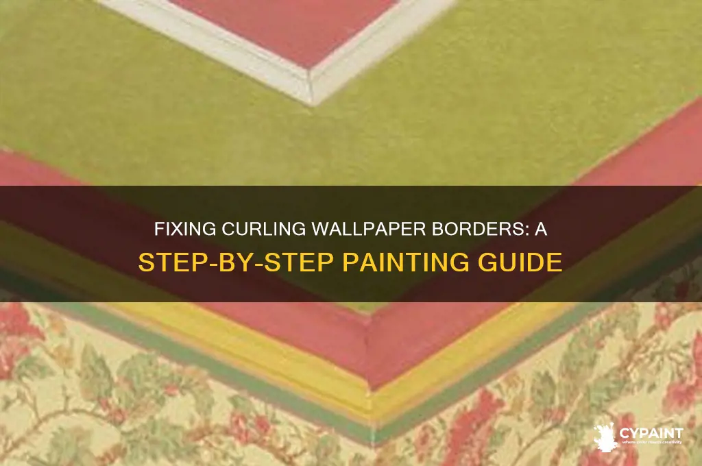 how to paint over wallpaper border curling
