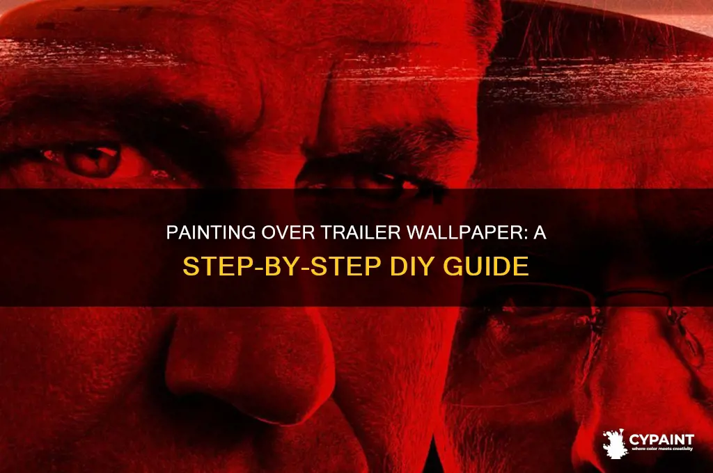 how to paint over wallpaper in a trailer