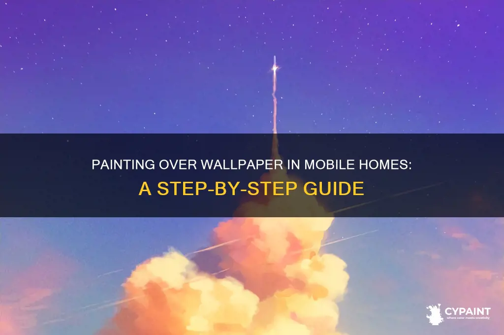 how to paint over wallpaper in mobile home