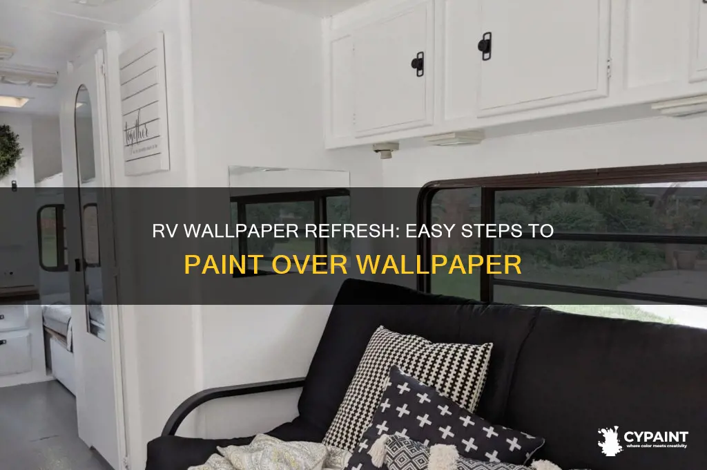 how to paint over wallpaper in rv