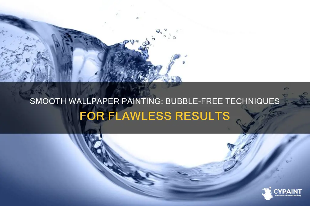 how to paint over wallpaper without bubbles