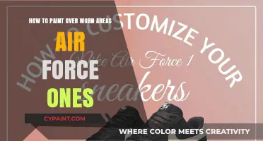 Restoring Air Force 1s: Painting Over Worn Areas