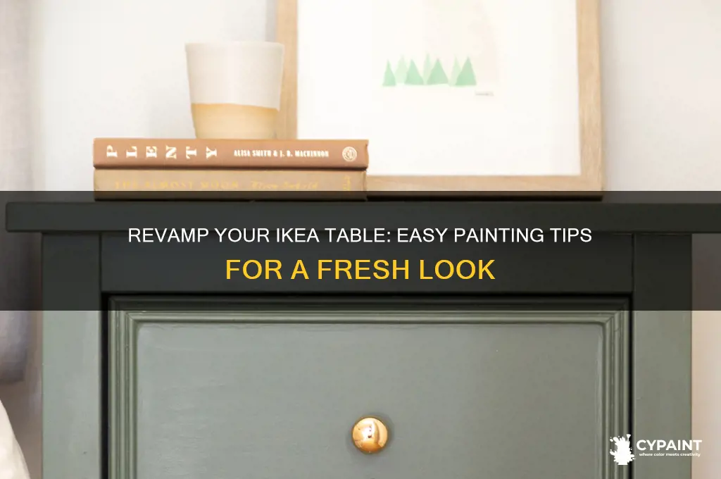 how to paint over your ikea table