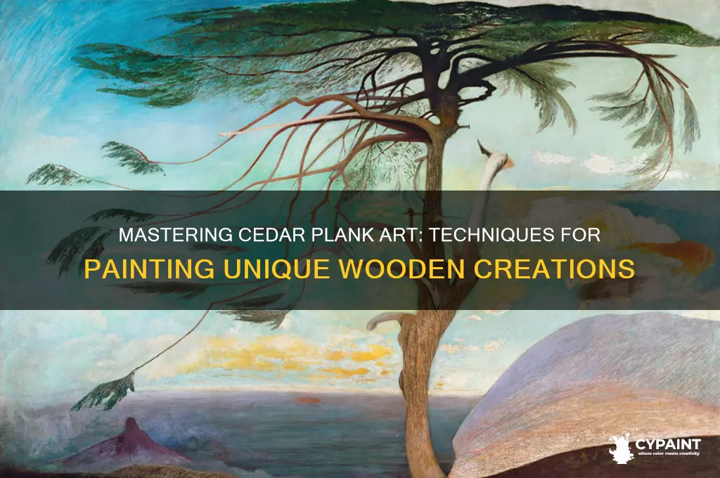 how to paint paintings on cedar planks