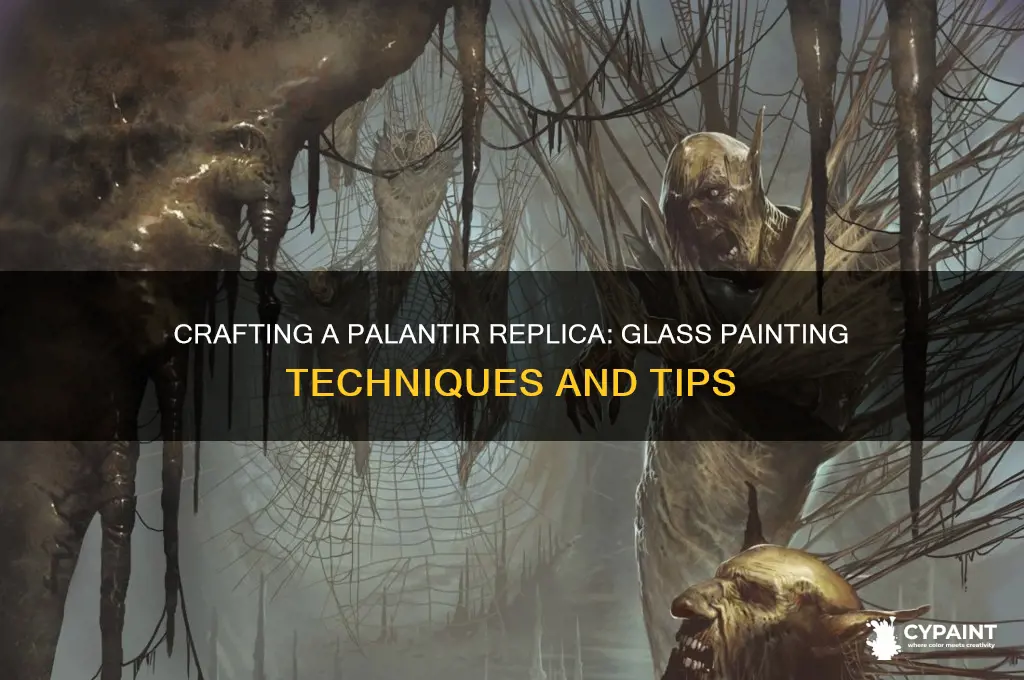 how to paint palantir replica on glass