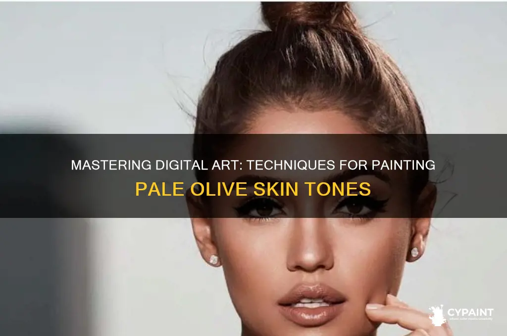 how to paint pale olive skin digital