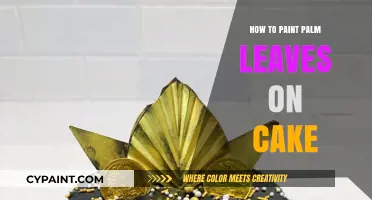 Mastering Tropical Cake Art: Painting Realistic Palm Leaves on Cakes