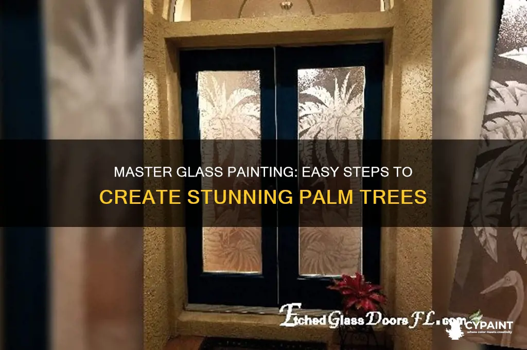 how to paint palm trees on glass