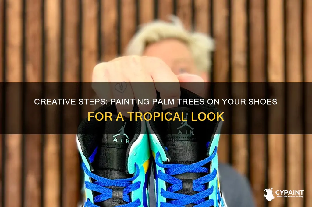 how to paint palm trees on shoes