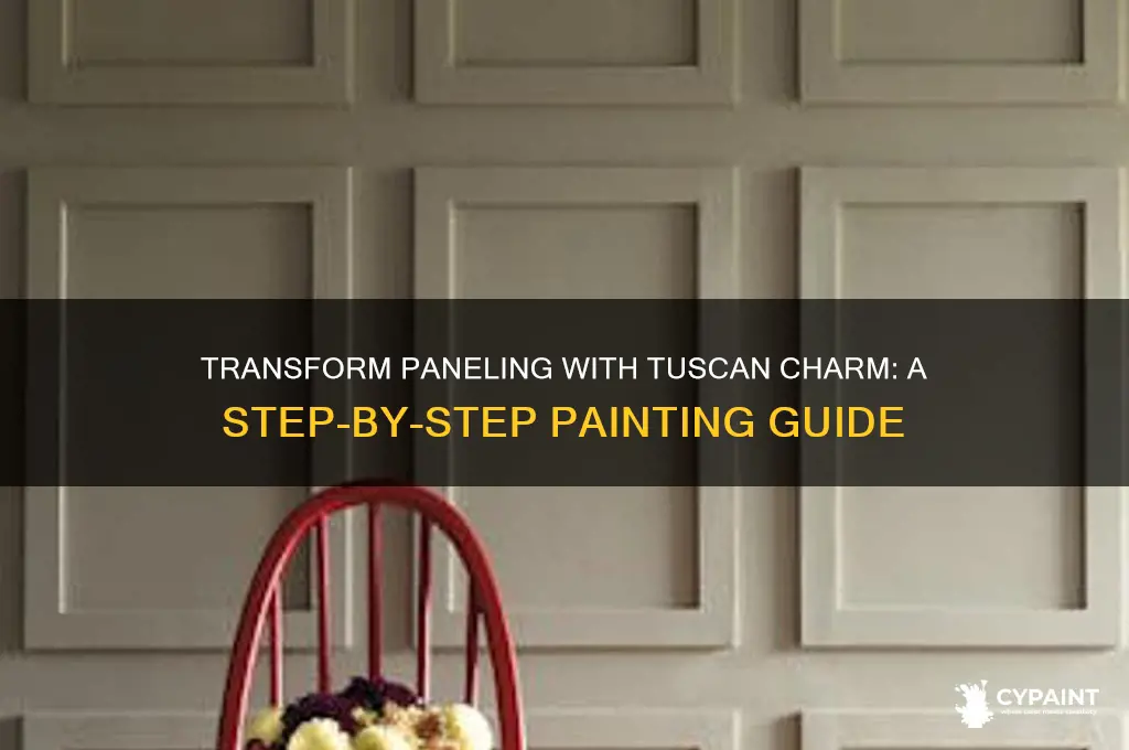 how to paint paneling to look tuscan