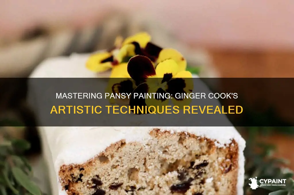 how to paint pansies with ginger cook
