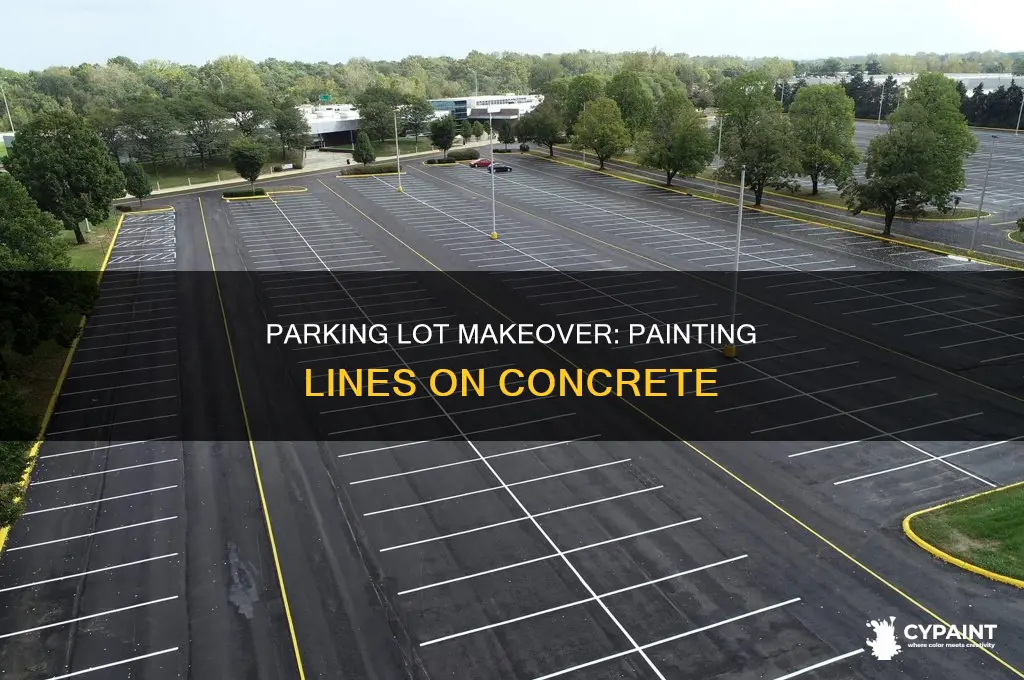 how to paint parking lines on concrete parking lot