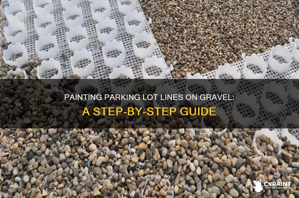 how to paint parking lot lines on gravel