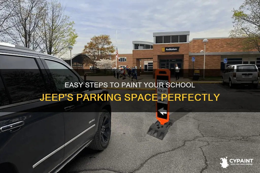how to paint parking space at school jeep