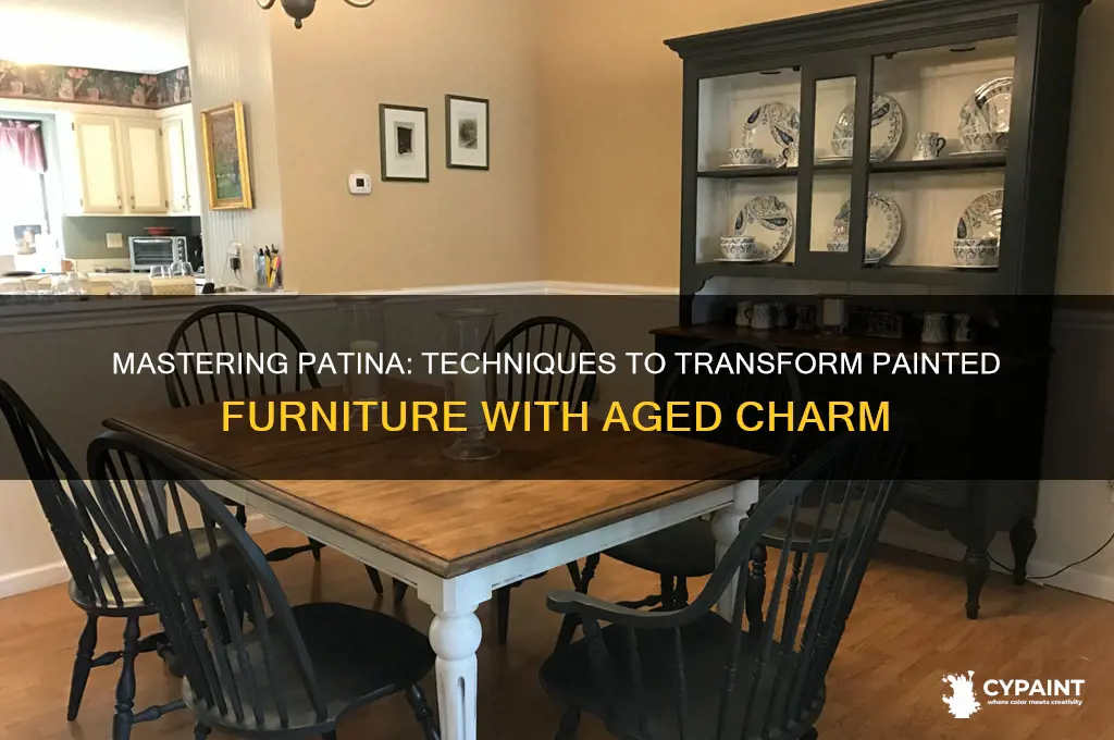 how to paint patina on painted furnitire
