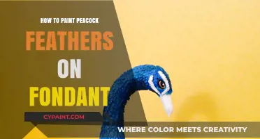 Mastering Fondant Art: Painting Vibrant Peacock Feathers Step-by-Step