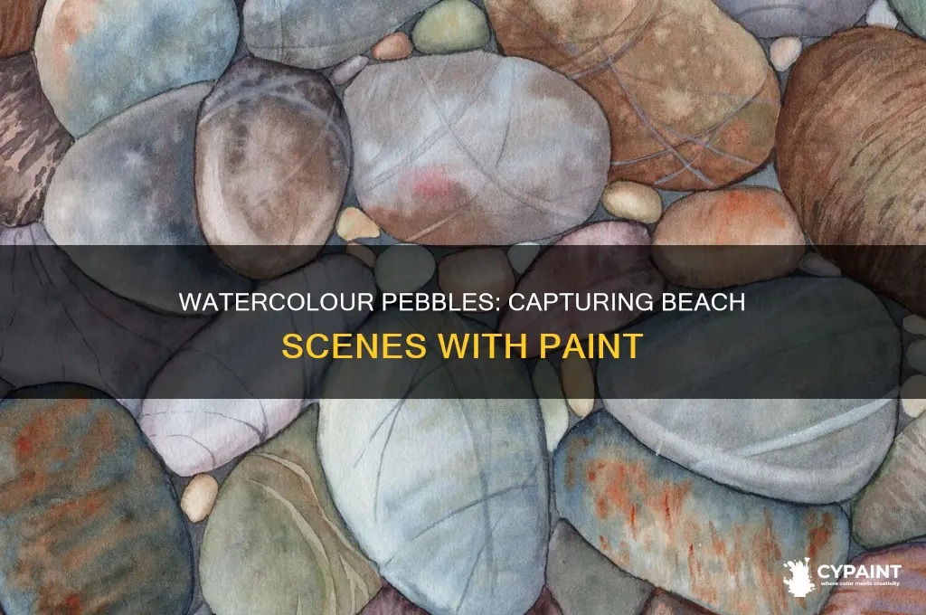 how to paint pebbles on the beach in watercolour