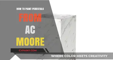 Creative Pedestal Painting: A Step-by-Step Guide Using Ac Moore Supplies