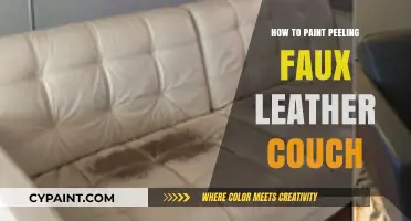 Revive Your Worn Couch: Easy Steps to Paint Peeling Faux Leather