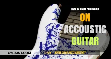 Creative Guitar Customization: Painting Pen Designs on Acoustic Guitars