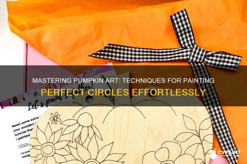 how to paint perfect circles on a pumpkin