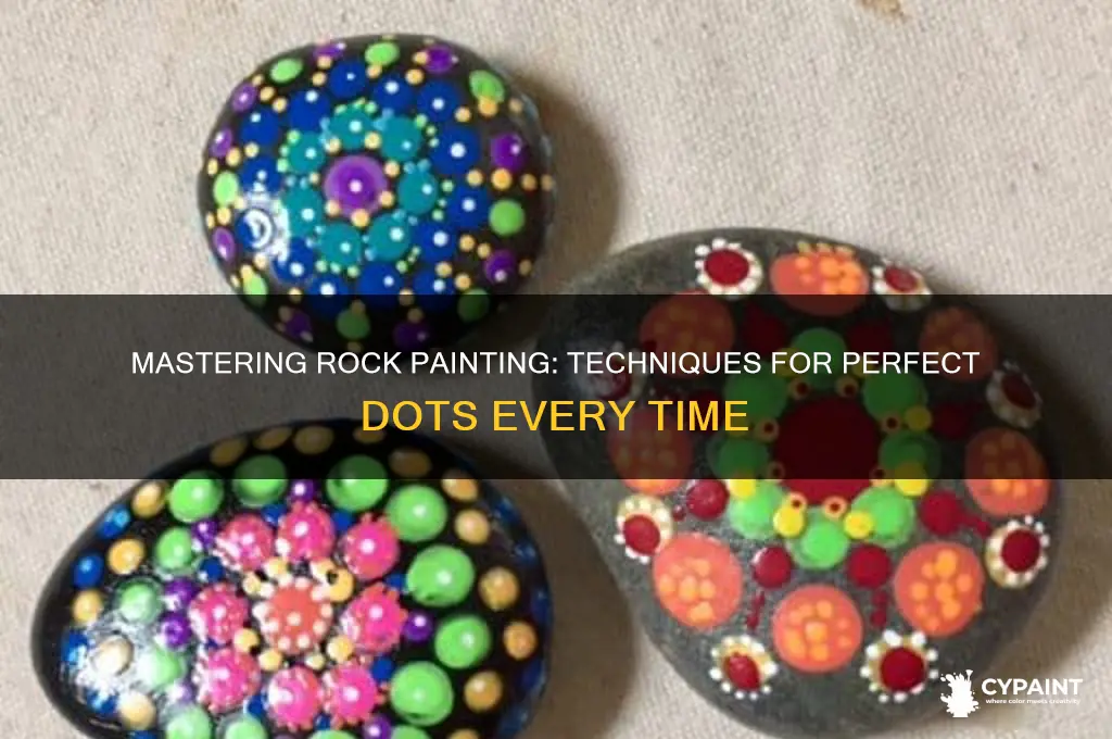 how to paint perfect dots on rocks